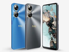 L'HTC Wildfire E5 Plus è disponibile nei colori blu e nero. (Fonte: HTC)