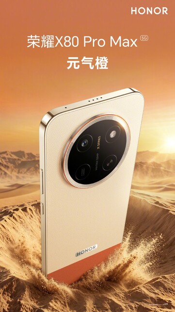L'Honor X80 Pro Max in Vibrant Orange.