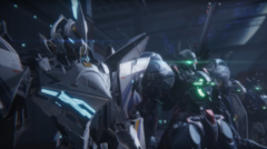 Schermata di Mecha Break che mostra i mech pronti per la battaglia