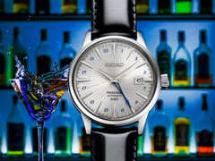 Un'immagine promozionale del Seiko Presage SSK049 GMT.