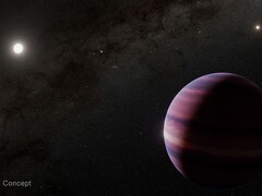 Un&#039;immagine concettuale del pianeta gigante in orbita attorno ad Alpha Centauri A (Fonte immagine: NASA, ESA, CSA, STScI e R. Hurt; ritagliata)