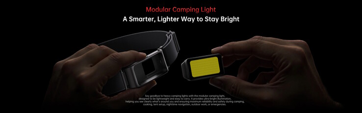 È disponibile anche un modulo LED (fonte: Oukitel)