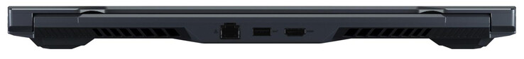 Lato posteriore: Gigabit Ethernet, USB 3.2 Gen 2 (Type-A), HDMI 2.0b