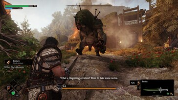 Nella foto: Uno screenshot del gameplay di Blades of Fire.