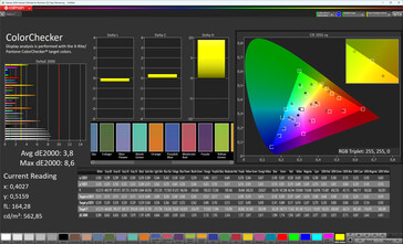 Precisione del colore (spazio colore di destinazione: sRGB, profilo: Normale, Caldo)