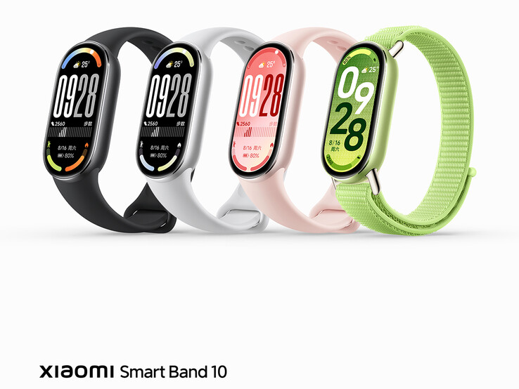 Opzioni di colore della Smart Band 10 (Fonte: Xiaomi)