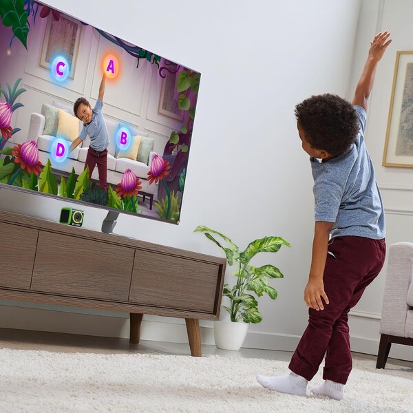 LeapMove può essere posizionato sopra o sotto la TV. (Fonte immagine: LeapFrog)
