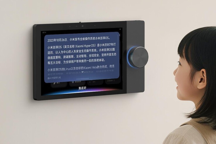 Lo schermo di Xiaomi Smart Central Control Max. (Fonte: Xiaomi)