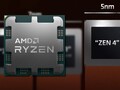 La microarchitettura Zen 4 sfrutta un efficiente processo produttivo a 5 nanometri. (Fonte immagine: AMD - modificato)