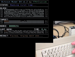 Il C64 del modder che estrae un blocco di prova (fonte: 8 Bit Show And Tell)