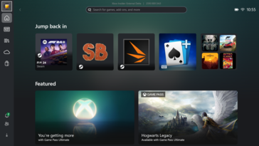 Modalità Xbox a schermo intero