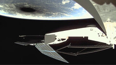 Il satellite SpaceX cattura uno scorcio dell&#039;eclissi solare (immagine: Starlink/X)