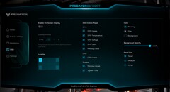 Predator Bifrost - Impostazioni OSD