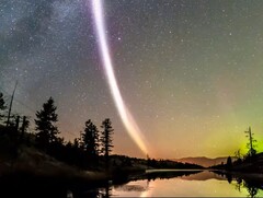Un&#039;immagine del fenomeno STEVE (Fonte immagine: Dave Markel Photography; ritagliata)