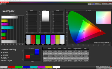 Spazio Colore (profilo di colore a contrasto aumentato, spazio colore target sRGB)