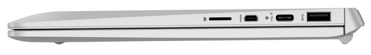 Lato Destro: lettore schede microSD, microHDMI, 2x USB 3.1 Gen 1 (1x Type-C, 1x Type-A)