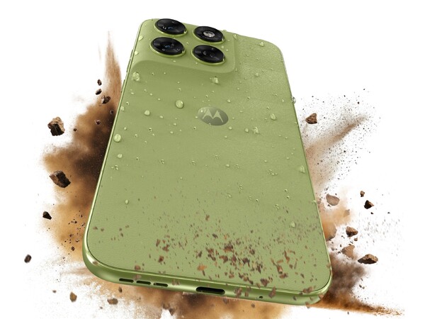 Il Motorola Moto G67 ha una classificazione di resistenza alla polvere e all'acqua IP64. (Fonte immagine: Motorola)