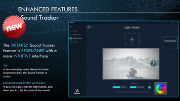 Sound Tracker aiuta a tenere traccia del posizionamento spaziale del suono. (Per gentile concessione: MSI)