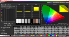 ColorChecker calibrato (spazio colore target: P3)