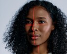 Viso con linee di scansione per il riconoscimento facciale