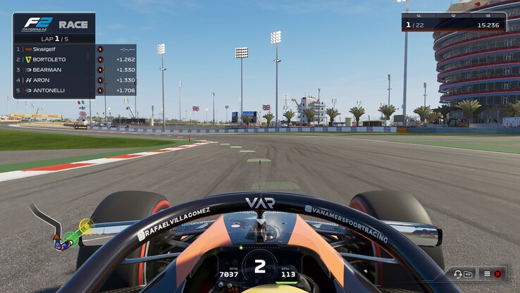 F1 25 HUD (fonte: Anil Ganti, Notebookcheck)