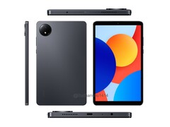 I rendering rivelano il modulo della fotocamera posteriore da 8MP e la scritta 'Dolby Atmos' sul bordo inferiore di Xiaomi Redmi Pad SE 8.7. (Fonte: Sudhanshu Ambhore su X) 