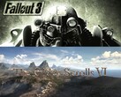 Vengono mostrati i banner per Fallout 3 e The Elder Scrolls 6