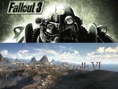 Vengono mostrati i banner per Fallout 3 e The Elder Scrolls 6