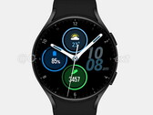 Il render di Galaxy Watch Active 4 sovrapposto a un quadrante dell'orologio. (Fonte immagine: @heyitsyogesh)