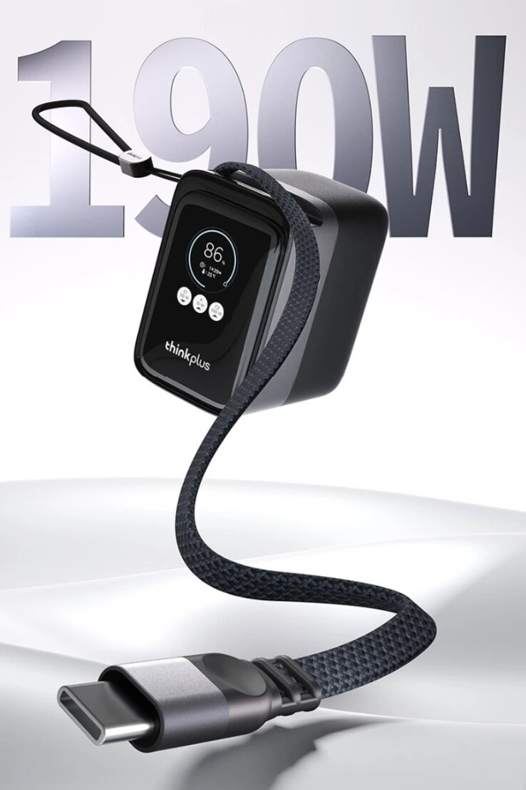 Lenovo ThinkPlus Cavo retrattile Banca di energia portatile ad alta potenza 190W 20K