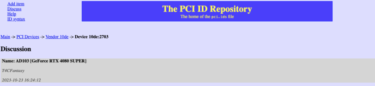 (Fonte: PCI ID Repository)