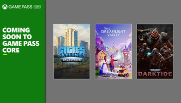 Questi tre giochi saranno disponibili dal 1° ottobre attraverso l'abbonamento Game Pass Core. (Fonte: Xbox Wire)