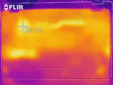 Sviluppo del calore lato inferiore (in idle)