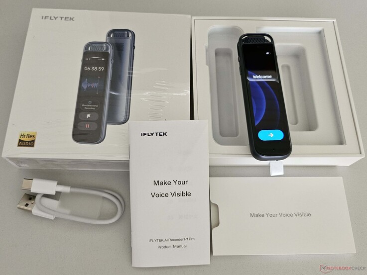 Il P1 Pro AI Recorder è dotato di una dotazione di accessori modesta ma pratica.