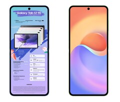 Un'approssimazione di come sarà il Galaxy Z Flip3. (Fonte: Ice Universe)