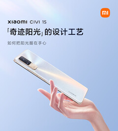 Lo Xiaomi Civi 1S nella sua colorazione &#039;Miracle Sunshine&#039;. (Fonte immagine: Xiaomi)