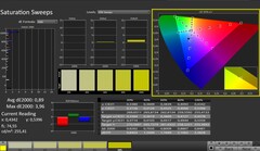 CalMAN: Saturazione del colore (calibrata)