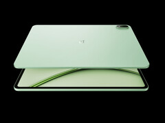 Il Pad 4 di OnePlus nella colorazione Sage Mist.
