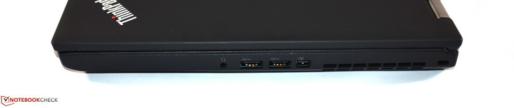 A destra: jack audio combinato, 2x USB 3.0 Type-A, MiniDisplayPort