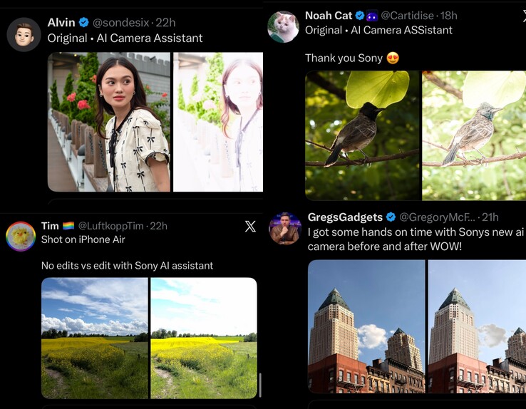 L'assistente fotocamera AI dell'Xperia 1 VIII è diventato un meme.