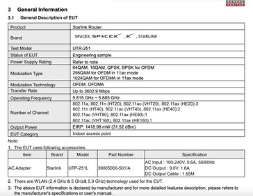 Le specifiche del router Starlink Gen 4 indicano una copertura più ampia dello spettro di frequenza.