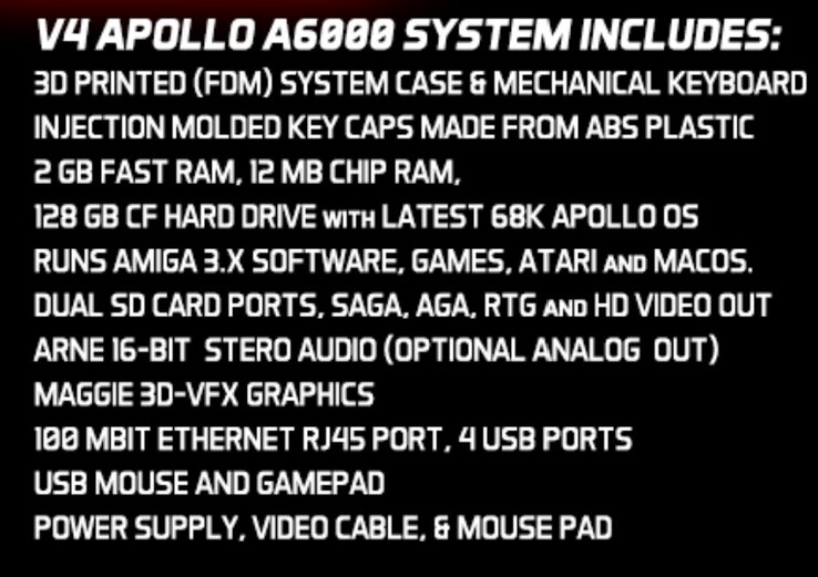 L'Apollo A6000 incorpora le caratteristiche moderne che gli utenti Amiga desiderano. (Fonte: Apollo Computer)