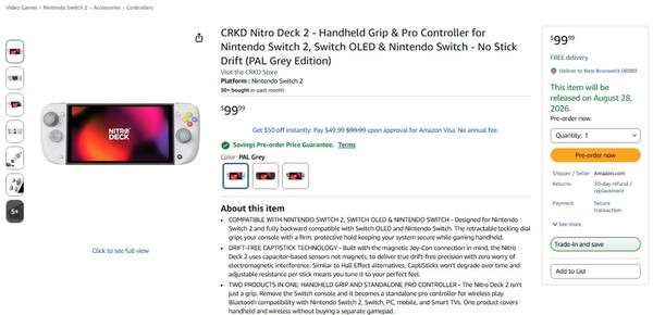 Amazon ha rivelato la data esatta di lancio del Nitro Deck 2.