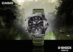 Il Casio G-Shock MR-G BF1000RG-3AJR (nella foto) ha una tavolozza di colori militari verde oliva. (Fonte: Grande Mondo G-Shock)