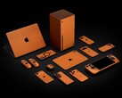 La skin Dbrand Cosmic Orange è disponibile per un'ampia gamma di dispositivi. (Fonte: Dbrand)