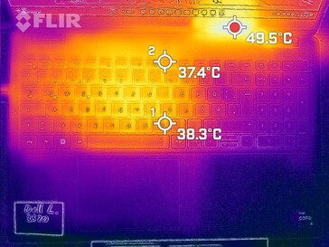 Generazione di calore lato superiore (carico)