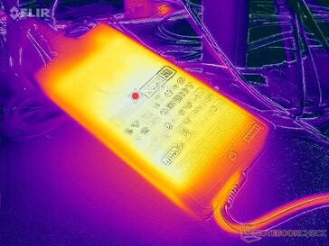 L'adattatore CA può raggiungere oltre 44 C quando si utilizzano carichi impegnativi