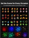 La luce proiettore per decorazioni da esterno Govee è dotata di 20 dischi di proiezione con vari motivi. (Fonte immagine: Govee)