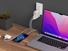 Il caricabatterie HyperJuice 140 W USB-C è compatibile con diversi gadget, tra cui MacBook, iPhone e dispositivi Android. (Fonte: Hyper)