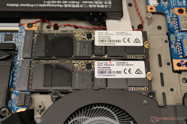 Il computer viene fornito con due SSD PCIe 4.